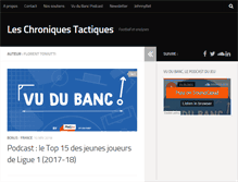 Tablet Screenshot of chroniquestactiques.fr